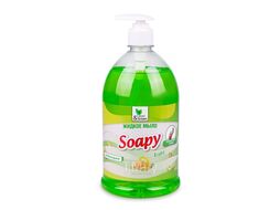 Жидкое мыло "Soapy" Light "Зеленая дыня" с дозатором 1000 мл. Clean&Green CG8238