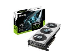 Видеокарта GeForce RTX 4060, 8Gb GDDR6 128bit, Gigabyte GV-N4060EAGLEOC ICE-8GD, RTL