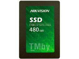 Диск SSD 480Gb Hikvision C100 HS-SSD-C100/480G, 2.5", (520/400), SATA III