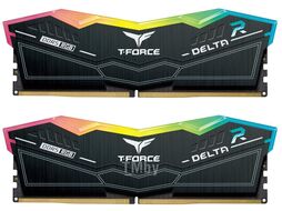 Оперативная память 32Gb Team T-Force Delta RGB Black FF3D532G6000HC30DC01, DDR V, PC-48000, 6000MHz, kit 2x16Gb