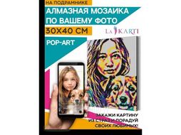 Алмазная мозаика по фото 30*40см POP-ART MENGLEI FM-pop