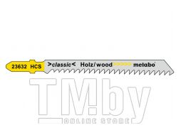 Пилки T111C по дереву для лобзиков, 5 шт, Metabo 623632000