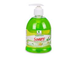 Жидкое мыло "Soapy" Light "Зеленая дыня" с дозатором 500 мл. Clean&Green CG8242