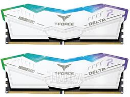 Оперативная память 32Gb Team T-Force Delta RGB White FF4D532G6000HC30DC01, DDR V, PC-48000, 6000MHz, kit 2x16Gb