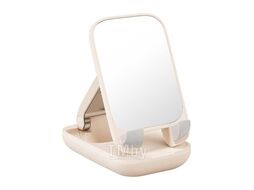 Подставка для телефона Baseus Seashell Series Folding Phone Stand (with Mirror) Baby Pink (B10551501411-00)