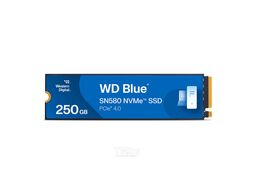 Твердотельный накопитель Western Digital Blue SN580 NVMe, 1000GB, M.2(22x80mm), NVMe, PCIe 3.0 x4, 3D TLC, R/W 3500/3000MB/s, IOPs 460 000/45 600TBW