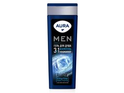 Гель для душа AURA Men 3в1 Ультра Чистота 380мл