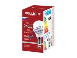 Лампа светодиодная G45 10Вт Е14 4000К LED Bellight