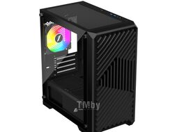 Корпус 1stPlayer Trilobite T5 Black T5-BK-4F1, без БП, mATX