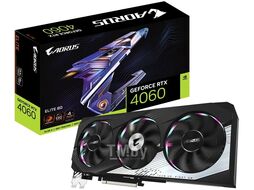 Видеокарта GeForce RTX 4060, 8Gb GDDR6 128bit, Gigabyte GV-N4060AORUS E-8GD, RTL