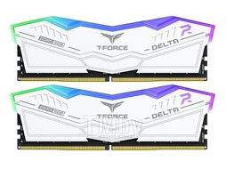 Оперативная память 32Gb Team T-Force Delta RGB White FF4D532G6400HC32ADC01, DDR V, PC-51200, 6400MHz, kit 2x16Gb