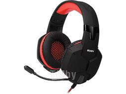 Наушники с микрофоном Sven AP-G988MV, 1.2м кабель, 3.5мм Black/Red