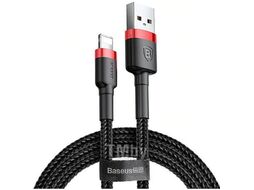 Кабель Baseus cafule Cable USB For iP 2.4A 0.5m Red+Black (CALKLF-A19)