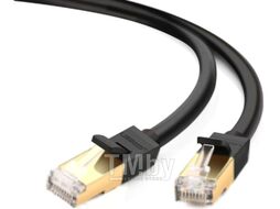 Кабель UGREEN Cat 7 F/FTP Lan Cable 3m NW107 (Black) 11270