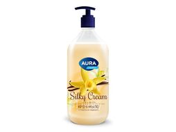 Крем-мыло AURA Шелк и ваниль Silky Cream 1000мл