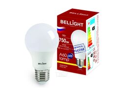 Лампа светодиодная А60 9Вт Е27 3000К LED Bellight