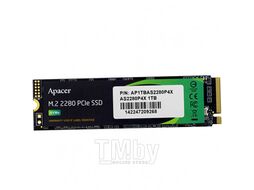 Диск SSD 1Tb Apacer AS2280P4X AP1TBAS2280P4X-1, (2100/1700), NVMe M.2