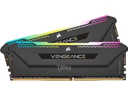 Оперативная память 16Gb Corsair Vengeance RGB Pro SL Black CMH16GX4M2D3600C18, DDR IV, PC-28800, 3600MHz, kit 2x8Gb