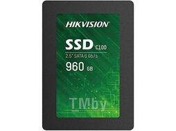 Диск SSD 960Gb Hikvision C100 HS-SSD-C100/960G, 2.5", (520/400), SATA III