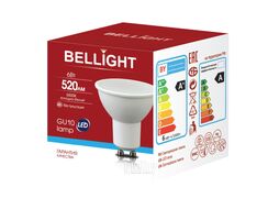 Лампа светодиодная GU10 6Вт 6500К LED Bellight