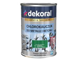 Эмаль хлоркаучуковая 0,9л красный оксидный RAL3009 DEKORAL 380738