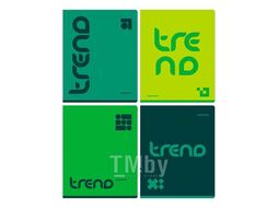 Тетрадь 48л в клетку BG "Monocolor. Green trend" BG Т5ск48 11028