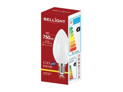 Лампа светодиодная С37 8Вт Е14 3000К LED Bellight