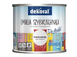 Эмаль быстросохнущая акриловая 0,5л белая Do Dziela DEKORAL 399510