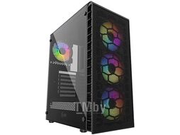 Корпус Powercase Mistral Z4С Mesh LED Black CMIZ4C-L4, без БП, ATX