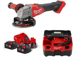 Набор инструментов Milwaukee M18FSAGV125XB/M18VC-2/M18NRG-502 (A003MLW)