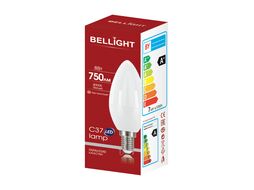 Лампа светодиодная С37 8Вт Е14 4000К LED Bellight