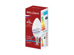 Лампа светодиодная С35 5Вт Е14 6500К LED Bellight