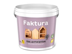 Лак-антисептик FAKTURA беленый дуб 0,9 л