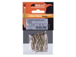 Саморез отделочный потай 4,2x55 (50шт), Bullit-подвес