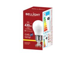 Лампа светодиодная G45 5Вт Е27 3000К LED Bellight