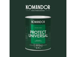 Эмаль универсальная полуматовая KOMANDOR PROTECT UNIVERSAL БАЗА A 0,9л