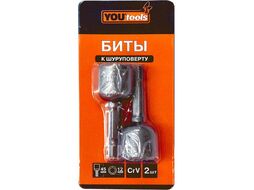 Бита для шур-та под 6гр.гол. 12мм L=45mm (к-т 2шт) YOURTOOLS