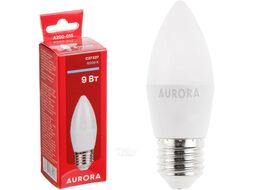 Лампа светодиодная C37 СВЕЧА 9Вт 230В E27 6000K AURORA A200-015