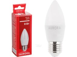 Лампа светодиодная C37 СВЕЧА 9Вт 230В E27 4500K AURORA A200-014