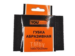 Губка абразивная 100х70х25 P180 YOURTOOLS