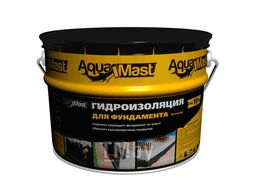 Мастика гидроизоляционная битумная AquaMast, ведро 3 кг ТЕХНОНИКОЛЬ