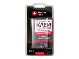 Клей-пластилин холодная сварка термостойкий MasterTeks HM черный, 55 мл