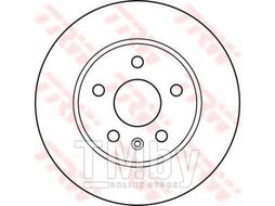 Тормозной диск OPEL Insignia (2008-), Saab 9-5 (2010-) F TRW DF4995S