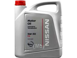 Масло моторное синтетическое 5л - 5W30 MOTOR OIL FS C4 NISSAN KE90090043R