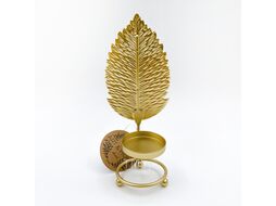 Подсвечник Art&Home Golden Leaves 18,5х10х6 см, металл, арт. 810