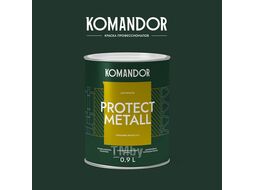 Эмаль 3 в 1 по металлу глянцевая KOMANDOR PROTECT METALL БАЗА A 0,9л