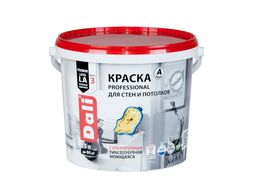 Краска для стен и потолков DALI PROFESSIONAL белая глубомат. 5 л Рогнеда