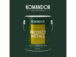 Эмаль 3 в 1 по металлу глянцевая KOMANDOR PROTECT METALL БАЗА A 2,7л