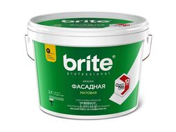 Краска BRITE PROFESSIONAL фасадная матовая база С,вед.2,7л