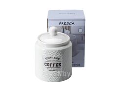 Банка для сыпучих продуктов керамическая "coffee" 780 мл/11*15 см Fresca QC23A519C